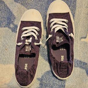 Womens purple lace Converse